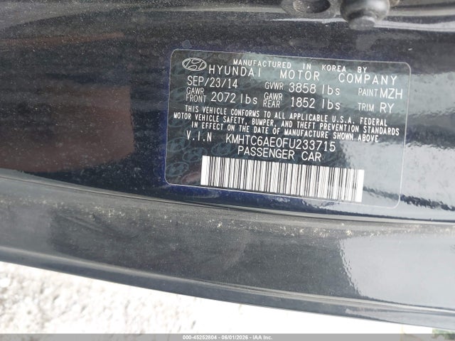 Продаж на аукціоні авто 2015 Hyundai Veloster Turbo, vin: KMHTC6AE0FU233715, номер лоту: 45252804
