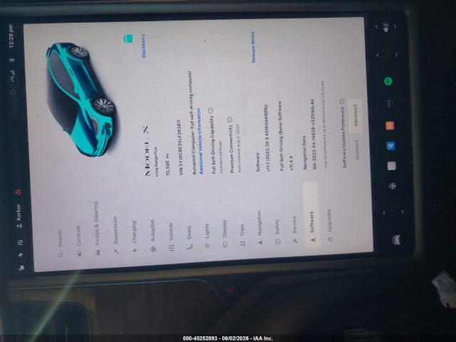 45252893 :رقم المزاد ، 5YJXCBE2XLF263811 vin ، 2020 Tesla Model X Long Range Dual Motor All-wheel Drive/long Range Plus Dual Motor All-wheel Drive مزاد بيع