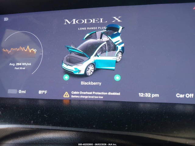 45252893 :رقم المزاد ، 5YJXCBE2XLF263811 vin ، 2020 Tesla Model X Long Range Dual Motor All-wheel Drive/long Range Plus Dual Motor All-wheel Drive مزاد بيع