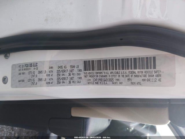1C4PJMAB1GW313925 Jeep Cherokee Sport