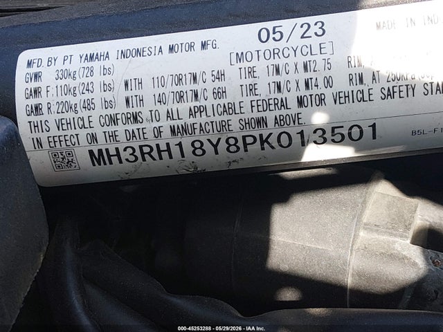 Yamaha Yzfr3 A 2023 MH3RH18Y8PK013501 Image 10