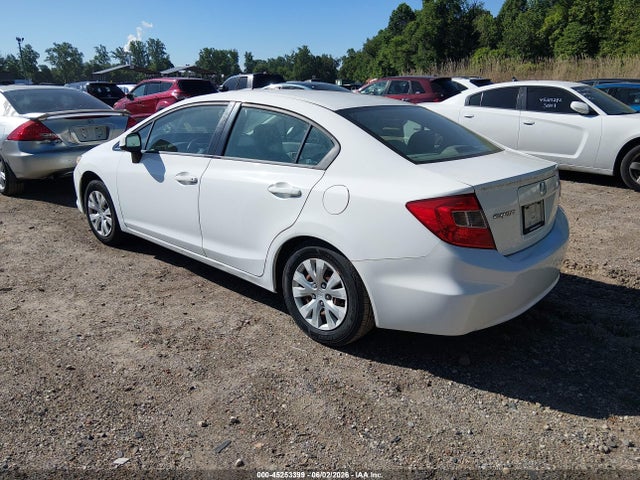2012 Honda Civic Lx მანქანა იყიდება აუქციონზე, vin: 2HGFB2F59CH325654, აუქციონის ნომერი: 45253399
