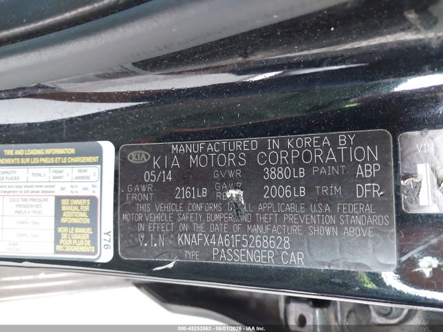 Aukcja sprzedaży 2015 Kia Forte Lx, vin: KNAFX4A61F5268628, numer aukcji: 45253563