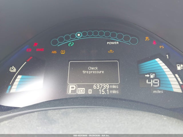 Продажа на аукционе авто 2017 Nissan Leaf S, vin: 1N4BZ0CP8HC304295, номер лота: 45253658