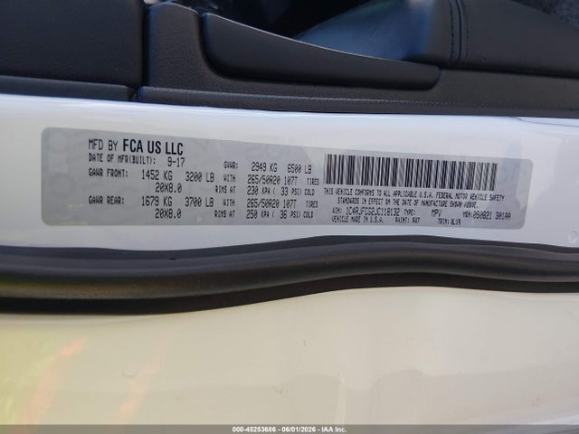 Продаж на аукціоні авто 2018 Jeep Grand Cherokee High Altitude 4x4, vin: 1C4RJFCG2JC118132, номер лоту: 45253686