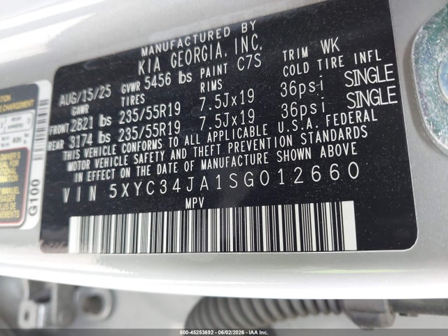 KIA Ev6 Wind Rwd 2025 5XYC34JA1SG012660 Image 9