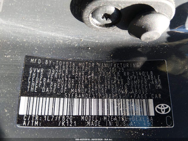 Toyota COROLLA LE 2026 5YFB4MDE3TP386854 Image 9