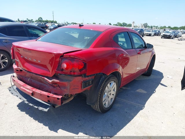 2014 Dodge Avenger Se მანქანა იყიდება აუქციონზე, vin: 1C3CDZAB6EN201602, აუქციონის ნომერი: 45253897