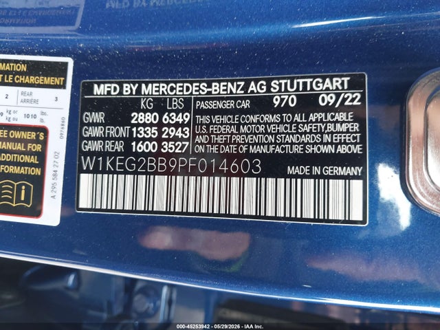 Mercedes-Benz Eqe 350 2023 W1KEG2BB9PF014603 Image 9