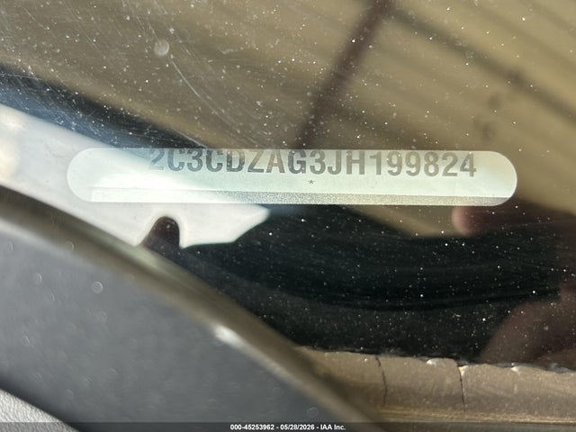 2018 Dodge Challenger Sxt Plus მანქანა იყიდება აუქციონზე, vin: 2C3CDZAG3JH199824, აუქციონის ნომერი: 45253962