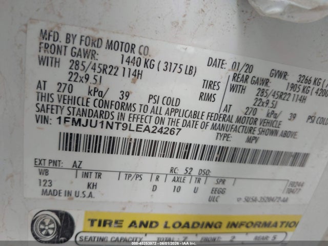 1FMJU1NT9LEA24267 Ford Expedition King Ranch