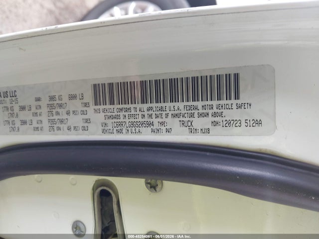 Aukcja sprzedaży 2016 Ram 1500 Big Horn, vin: 1C6RR7LG9GS205904, numer aukcji: 45254061