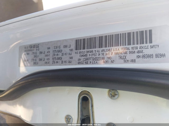 45254068 :رقم المزاد ، 1C6RR7FT6HS523148 vin ، 2017 Ram 1500 Express  4x4 6'4 Box مزاد بيع