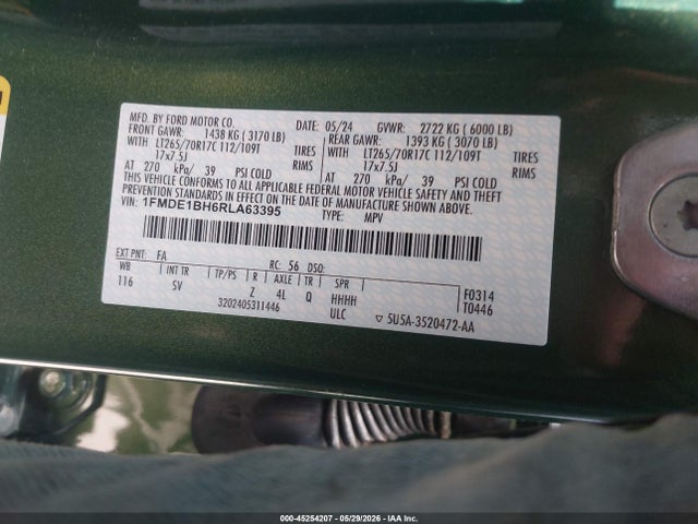 Продаж на аукціоні авто 2024 Ford Bronco Black Diamond, vin: 1FMDE1BH6RLA63395, номер лоту: 45254207