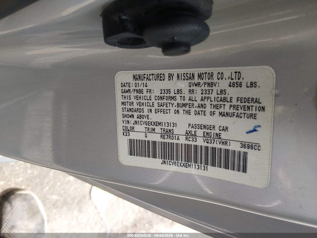 Продажа на аукционе авто 2014 Infiniti Q60 Journey/sport, vin: JN1CV6EKXEM113131, номер лота: 45254238