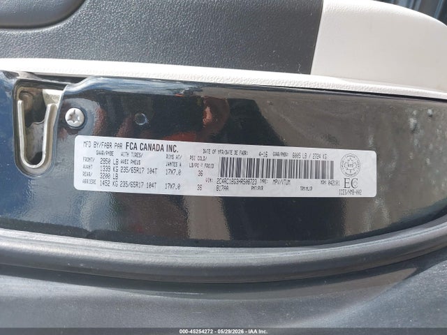 Aukcja sprzedaży 2017 Chrysler Pacifica Touring-l, vin: 2C4RC1BG3HR508723, numer aukcji: 45254272