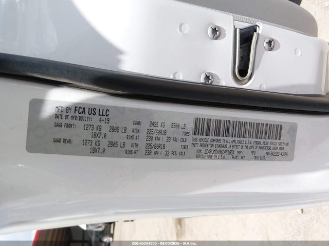 Продажа на аукционе авто 2019 Jeep Cherokee Limited 4x4, vin: 1C4PJMDX9KD451854, номер лота: 45254303