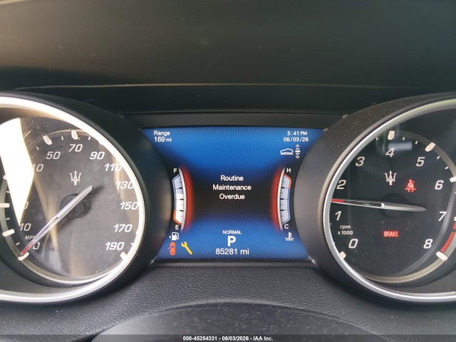2019 Maserati Levante მანქანა იყიდება აუქციონზე, vin: ZN661XUA6KX308317, აუქციონის ნომერი: 45254331