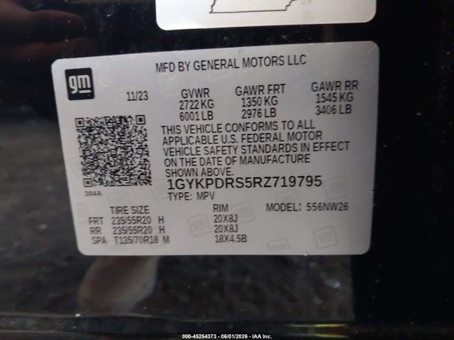 Продажа на аукционе авто 2024 Cadillac Xt6 Awd Premium Luxury, vin: 1GYKPDRS5RZ719795, номер лота: 45254373