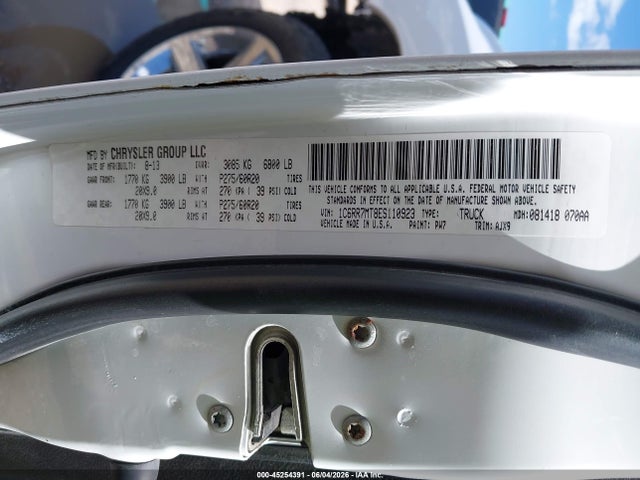 Продажа на аукционе авто 2014 Ram 1500 Sport, vin: 1C6RR7MT8ES110923, номер лота: 45254391