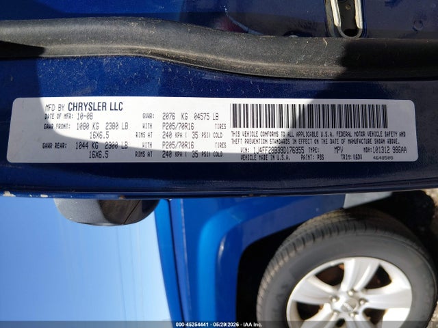 2009 Jeep Patriot Sport მანქანა იყიდება აუქციონზე, vin: 1J4FF28B39D176955, აუქციონის ნომერი: 45254441