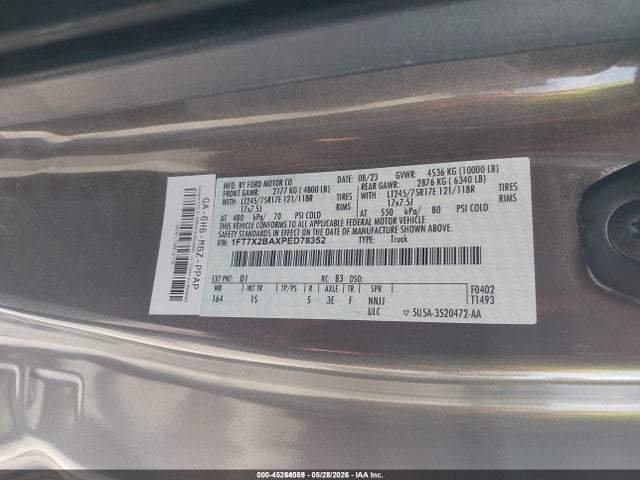 1FT7X2BAXPED78352 Ford F-250 Xl