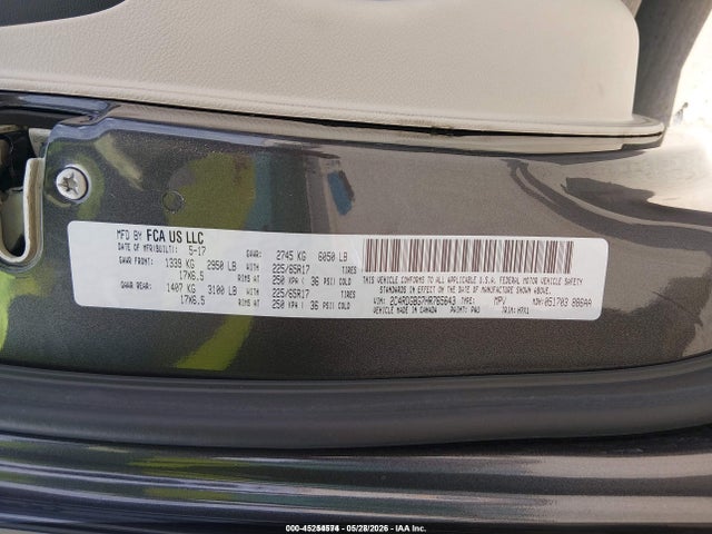 Dodge Grand Caravan Se 2017 2C4RDGBG7HR765643 Image 9