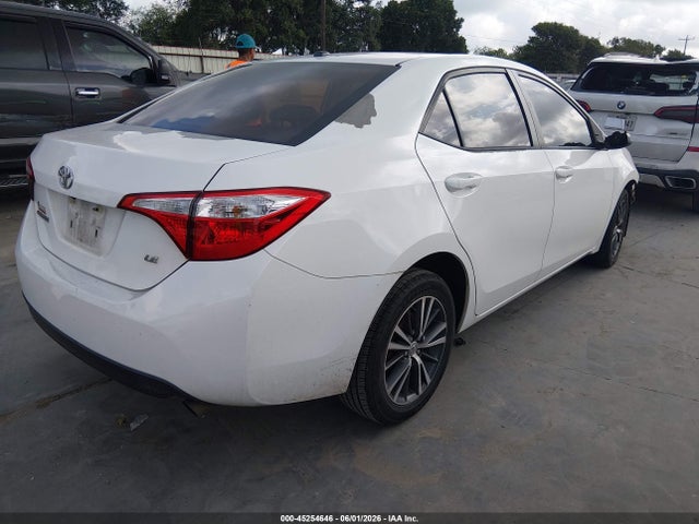 45254646 :رقم المزاد ، 5YFBURHE2GP419999 vin ، 2016 Toyota Corolla Le Premium مزاد بيع