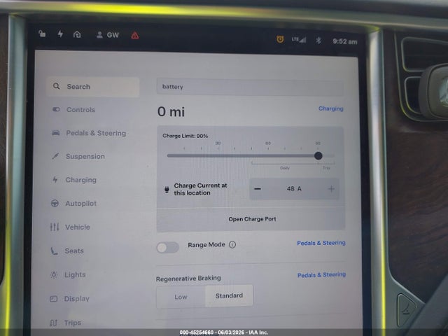 Aukcja sprzedaży 2016 Tesla Model X 60d/70d/75d/90d/p100d, vin: 5YJXCBE23GF020444, numer aukcji: 45254660