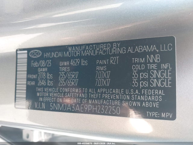Hyundai TUCSON SE 2023 5NMJA3AE9PH232250 Image 9