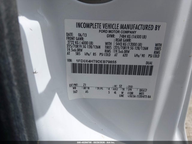 Aukcja sprzedaży 2013 Ford F-450 Chassis Xl, vin: 1FD0X4HT9DEB79855, numer aukcji: 45254705