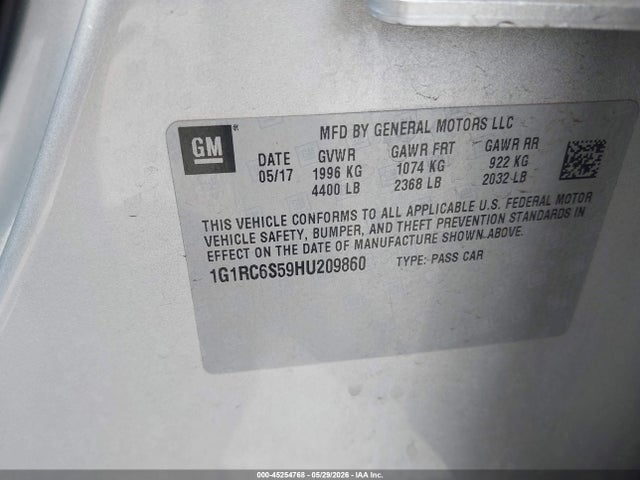 Chevrolet VOLT LT 2017 1G1RC6S59HU209860 Image 9