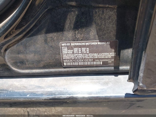 BMW 328I 2014 WBA3C1C52EK105391 Image 9