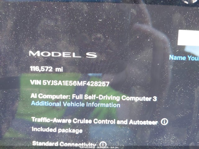Auction sale of the 2021 Tesla Model S Long Range Dual Motor All-wheel Drive, vin: 5YJSA1E56MF428257, lot number: 45254820
