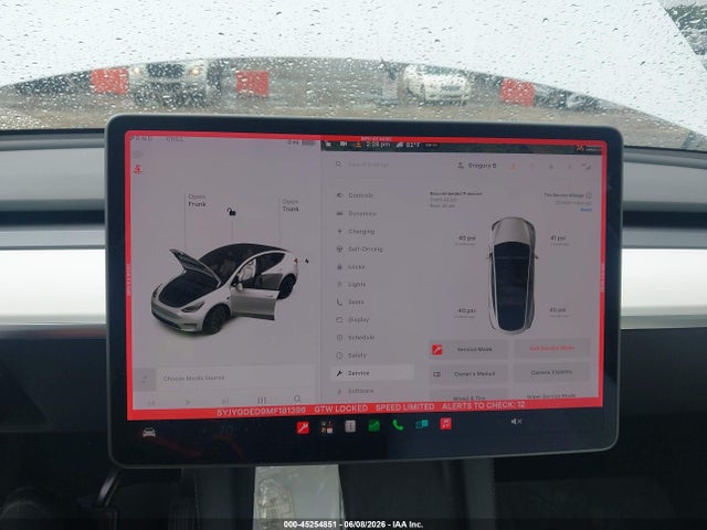 Tesla Model Y Standard Range Rear-wheel Drive 2021 5YJYGDED9MF181396 Image 19