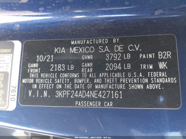 KIA Forte Lxs 2022 3KPF24AD4NE427161 Image 9