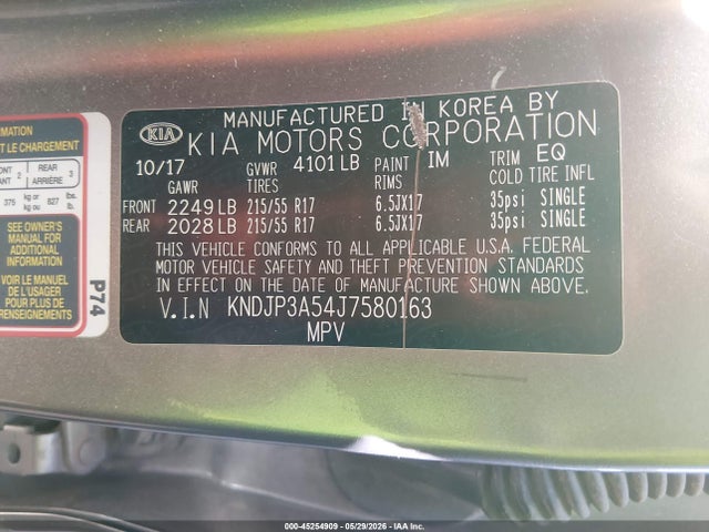 Продажа на аукционе авто 2018 Kia Soul +, vin: KNDJP3A54J7580163, номер лота: 45254909
