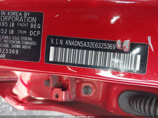 2014 Kia Rio Ex მანქანა იყიდება აუქციონზე, vin: KNADN5A32E6325369, აუქციონის ნომერი: 45254983