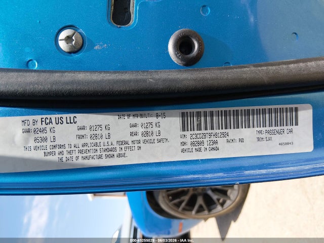 Продаж на аукціоні авто 2015 Dodge Challenger R/t Plus Shaker, vin: 2C3CDZBT9FH912924, номер лоту: 45255029