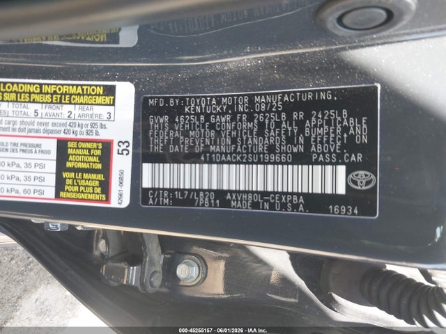 4T1DAACK2SU199660 Toyota CAMRY XSE