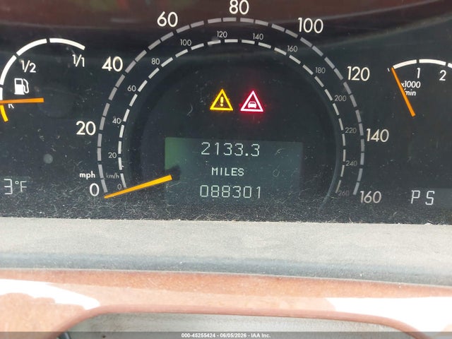 Aukcja sprzedaży 2001 Mercedes-benz S 430, vin: WDBNG70J91A193178, numer aukcji: 45255424