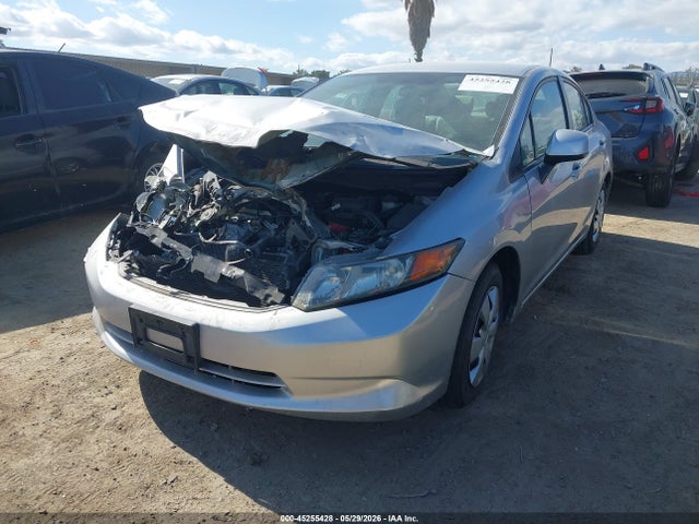 45255428 :رقم المزاد ، 19XFB2F55CE329288 vin ، 2012 Honda Civic Lx مزاد بيع