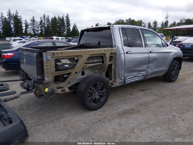 2020 Honda Ridgeline Awd Sport მანქანა იყიდება აუქციონზე, vin: 5FPYK3F18LB020380, აუქციონის ნომერი: 45255476