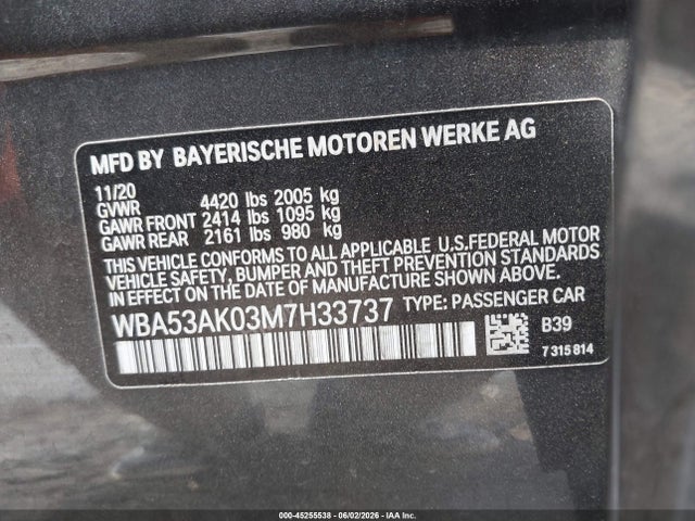 BMW 228i Gran Coupe Sdrive 2021 WBA53AK03M7H33737 Image 9