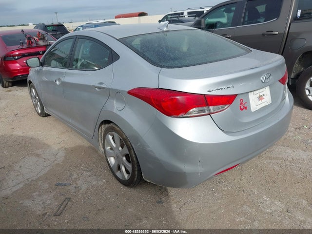 2013 Hyundai Elantra Limited მანქანა იყიდება აუქციონზე, vin: 5NPDH4AE6DH453155, აუქციონის ნომერი: 45255552