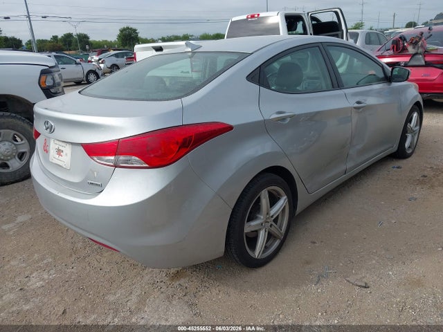 2013 Hyundai Elantra Limited მანქანა იყიდება აუქციონზე, vin: 5NPDH4AE6DH453155, აუქციონის ნომერი: 45255552