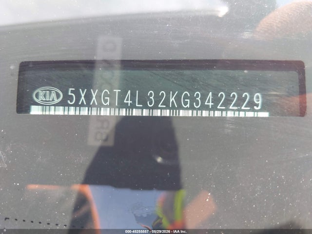 Aukcja sprzedaży 2019 Kia Optima Lx, vin: 5XXGT4L32KG342229, numer aukcji: 45255557