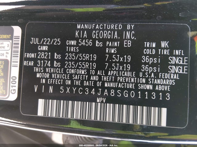 KIA Ev6 Light Long Range Rwd 2025 5XYC34JA8SG011313 Image 9