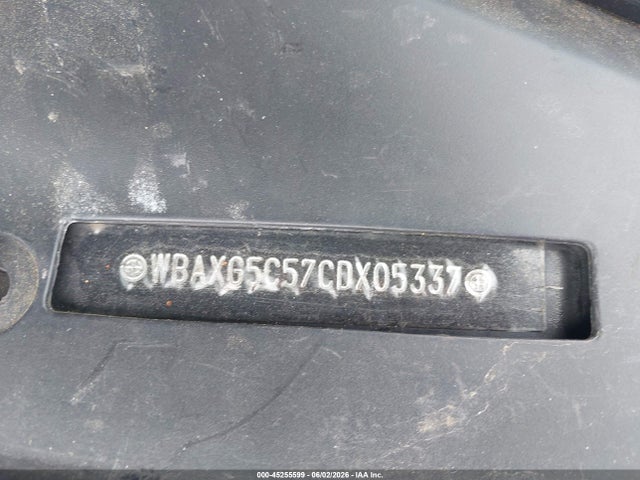 2012 Bmw 528i მანქანა იყიდება აუქციონზე, vin: WBAXG5C57CDX05337, აუქციონის ნომერი: 45255599