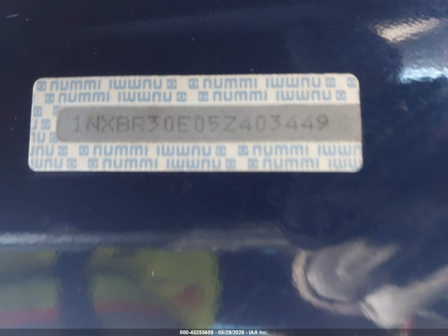 Продажа на аукционе авто 2005 Toyota Corolla Le, vin: 1NXBR30E05Z403449, номер лота: 45255609